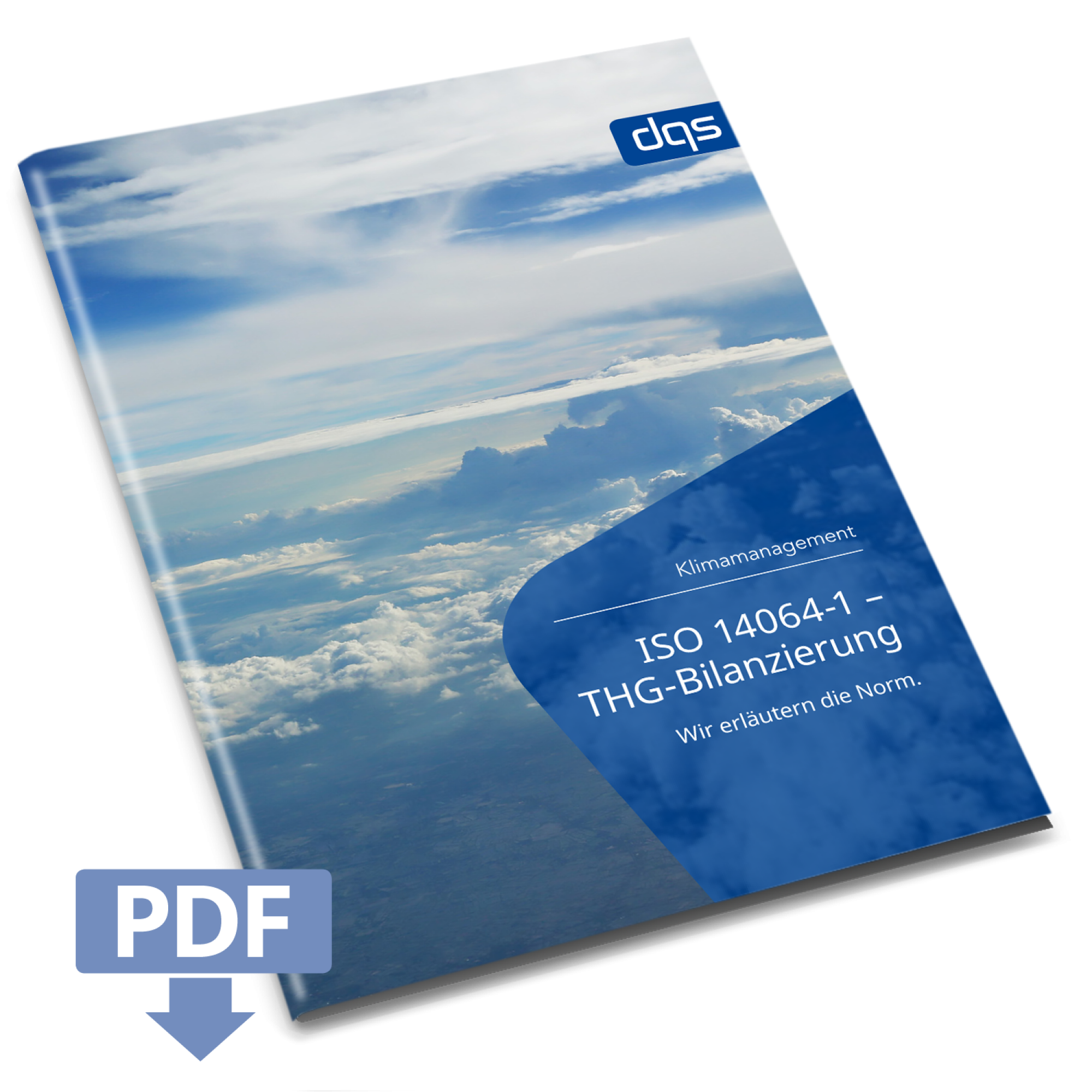 Cover sheet for German whitepaper ISO 14064-1 with pdf 