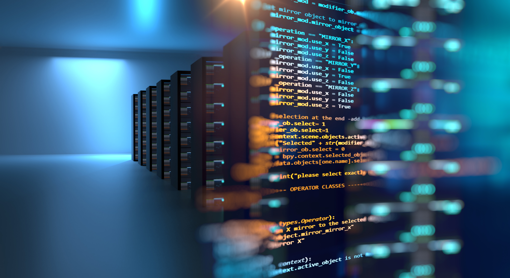 iso-27018-certification-dqs-display of multiple servers during programming