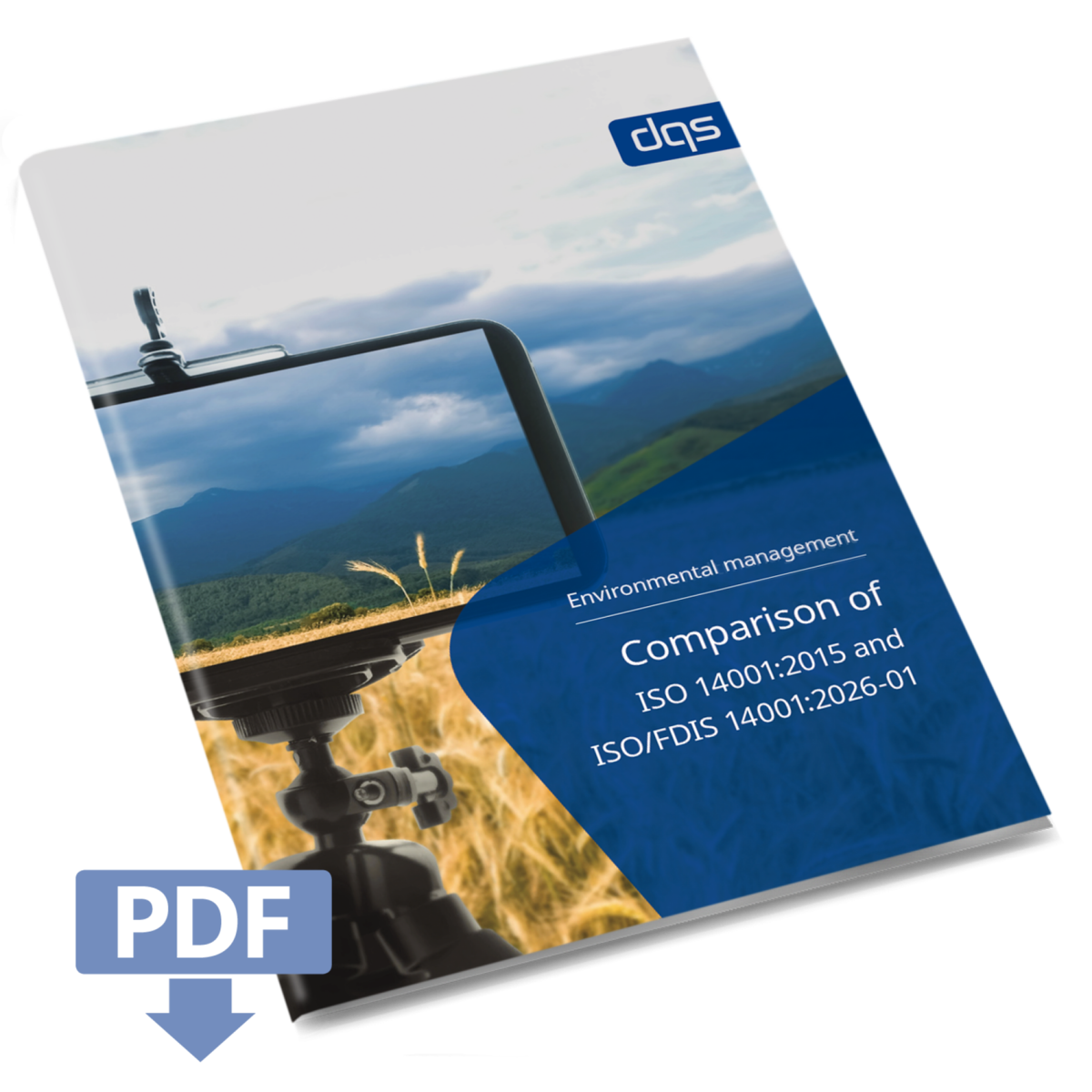 Title image of the English whitepaper on environmental management: Comparison ISO 14001:2015 vs ISO/
