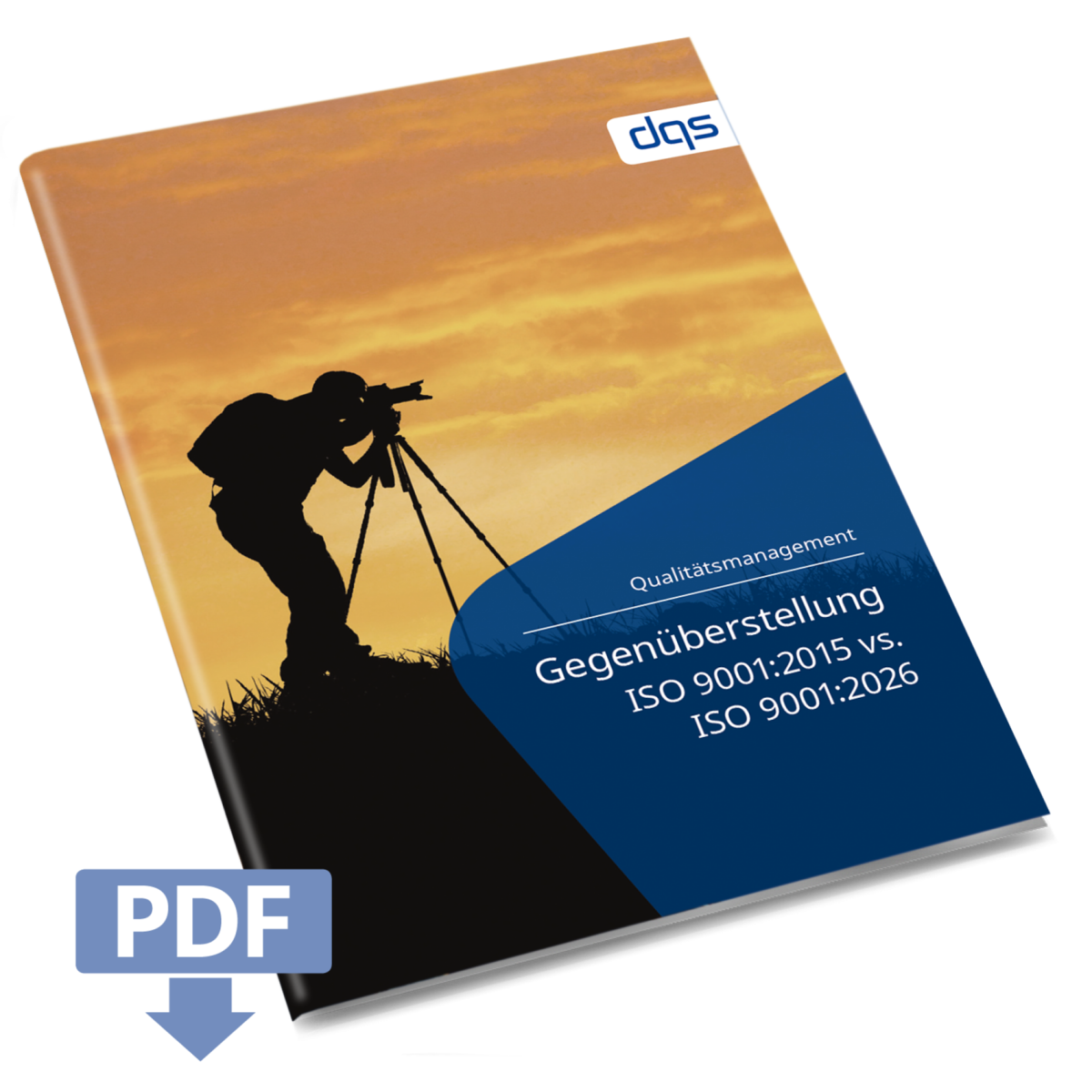 Cover image of the German whitepaper on quality management: Comparison ISO 9001:2015 vs ISO 9001:202