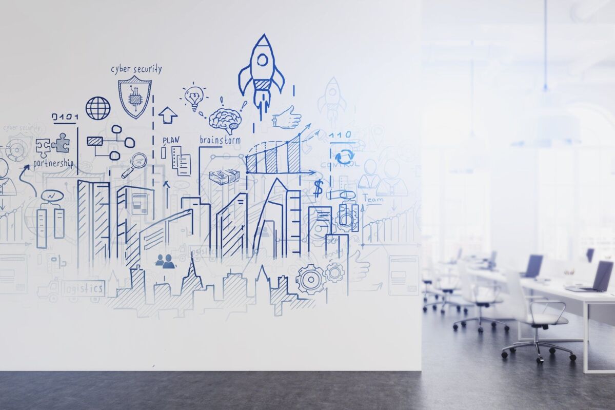 information-security-quality-management-dqs-graphic representation of processes in the company offic