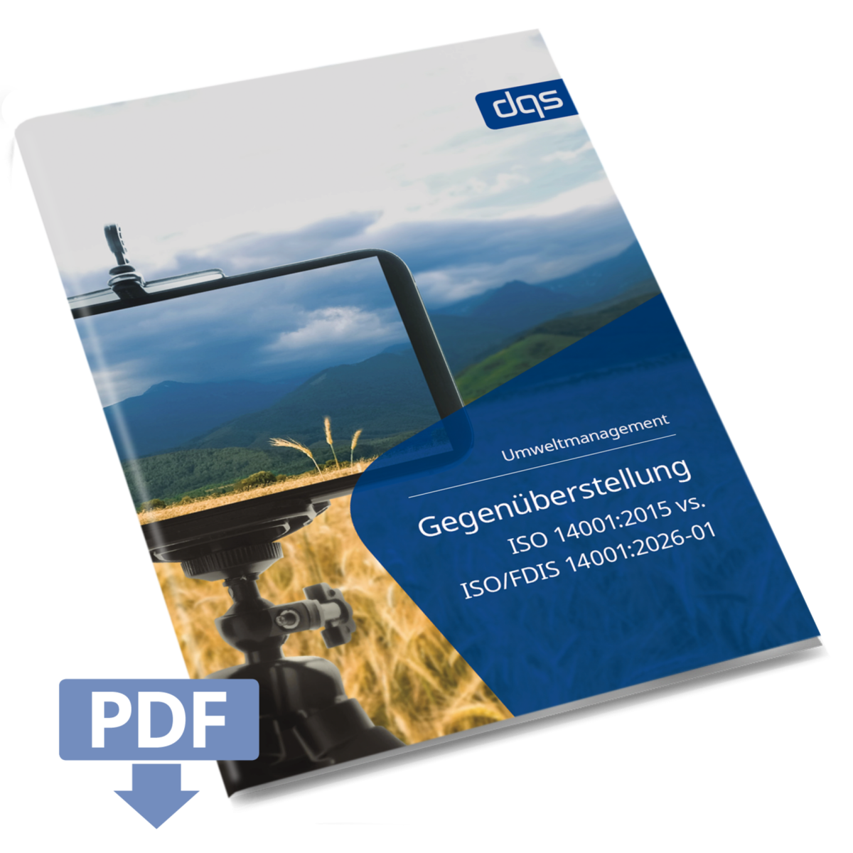 Title image of the German whitepaper on environmental management: Comparison ISO 14001:2015 vs ISO/F