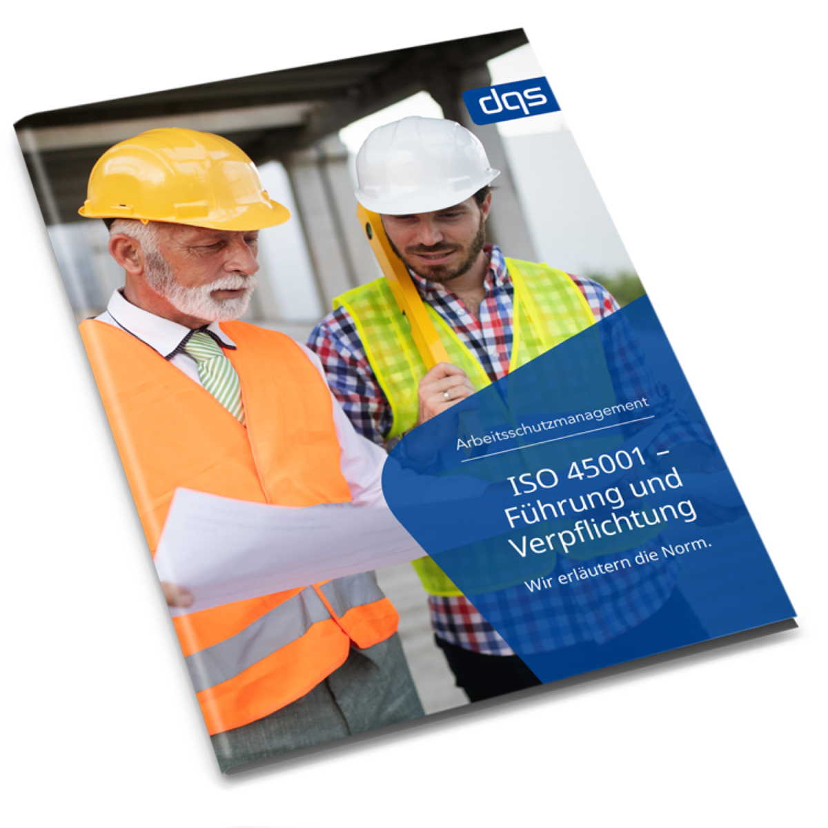 Cover sheet for German whitepaper ISO 45001 leadership with pdf 