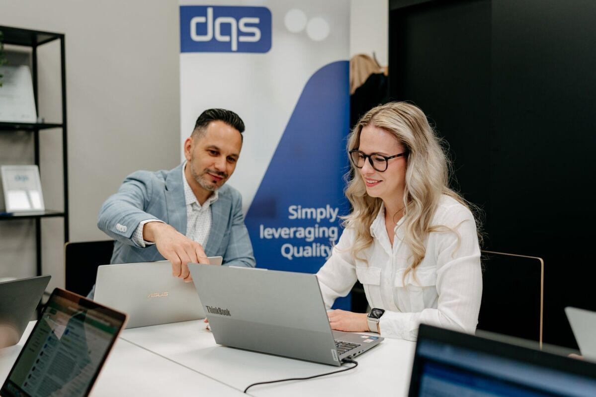 A regular day at the DQS Slovakia office – colleagues connecting and sharing ideas together.