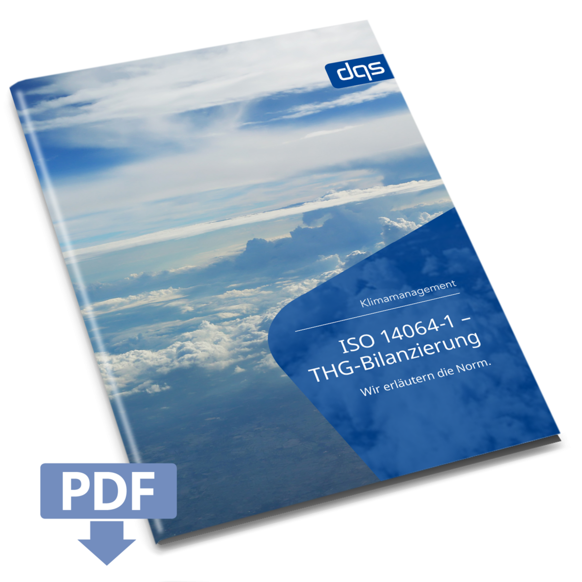 Cover sheet for German whitepaper ISO 14064-1 with pdf 