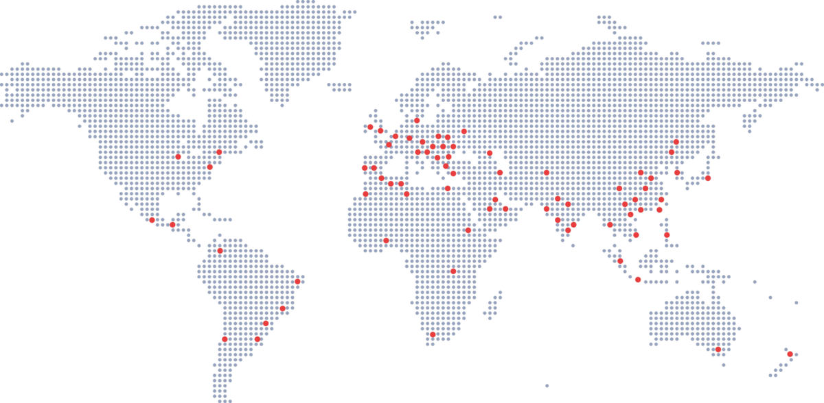 Map of DQS offcies around the world