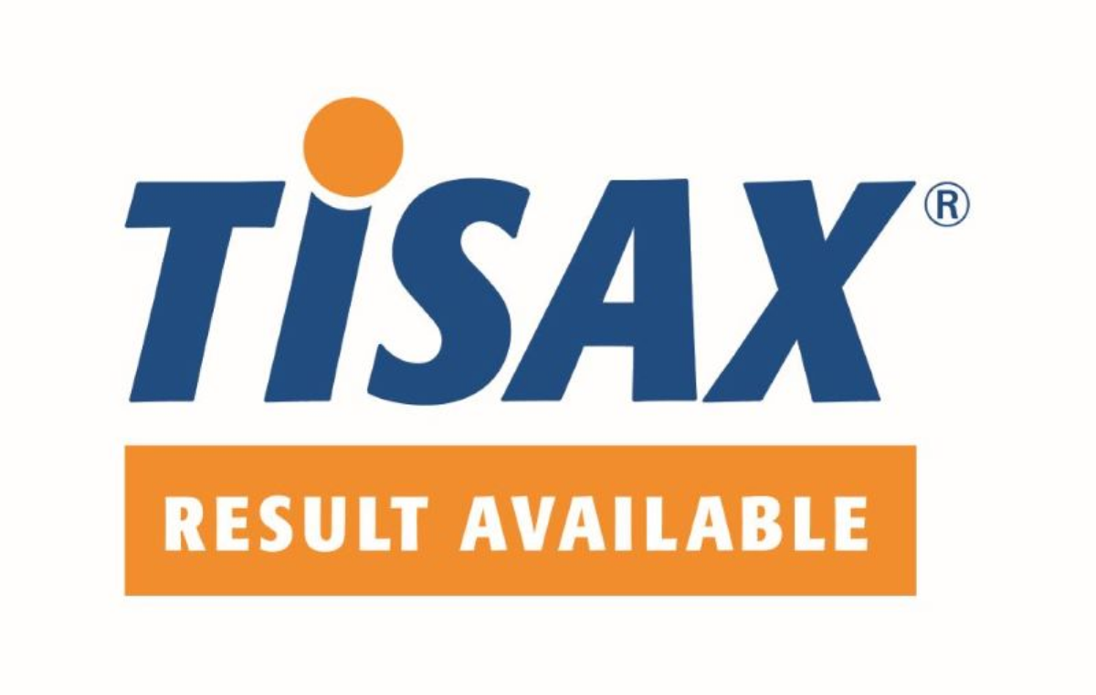 TISAX logo on the subject of “Availability of results”.