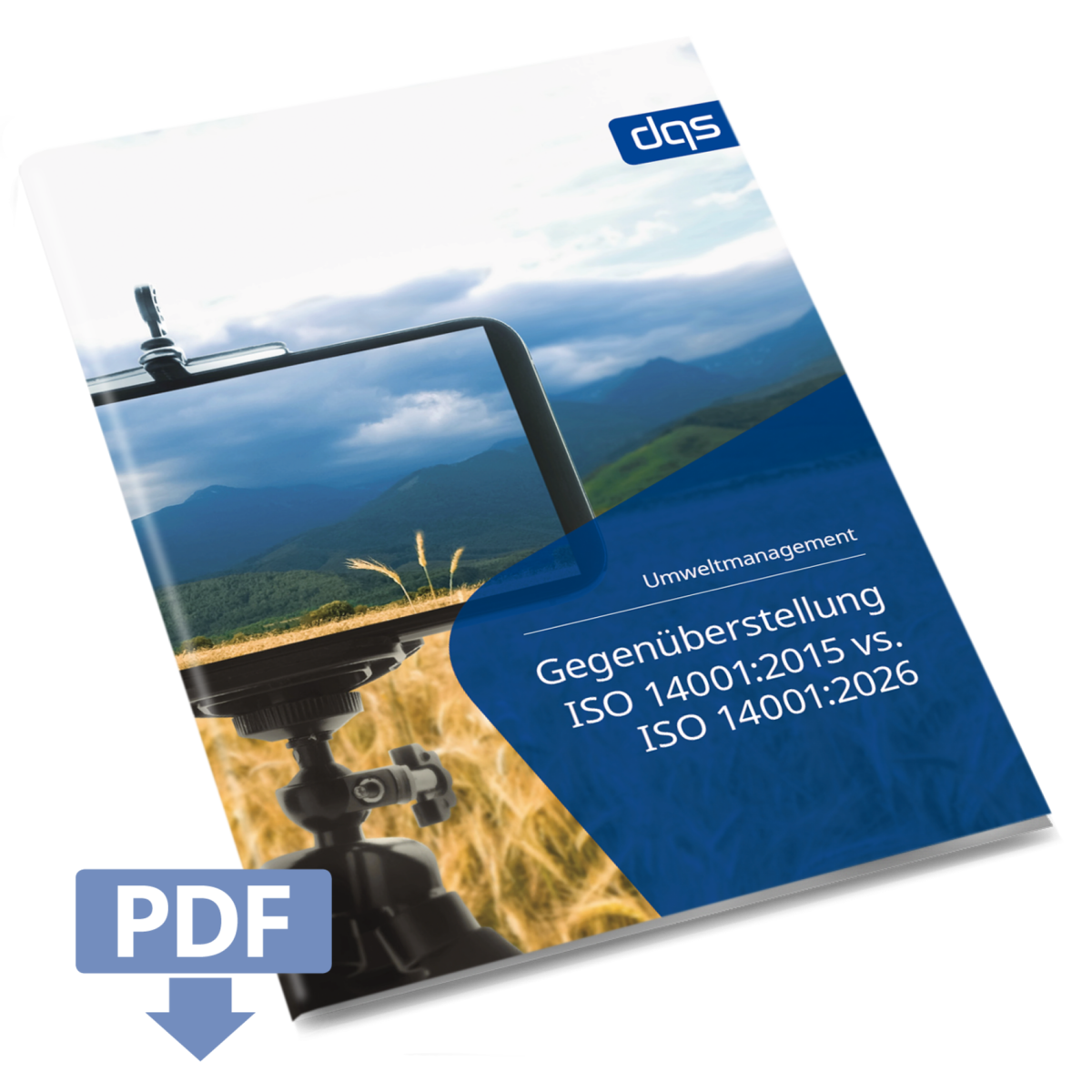 Title image of the German whitepaper on environmental management: Comparison ISO 14001:2015 vs ISO 1