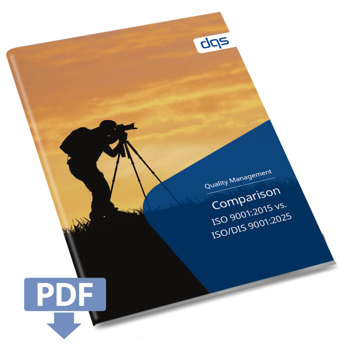 Cover image of the English whitepaper on quality management: Comparison ISO 9001:2015 vs DIN EN ISO 