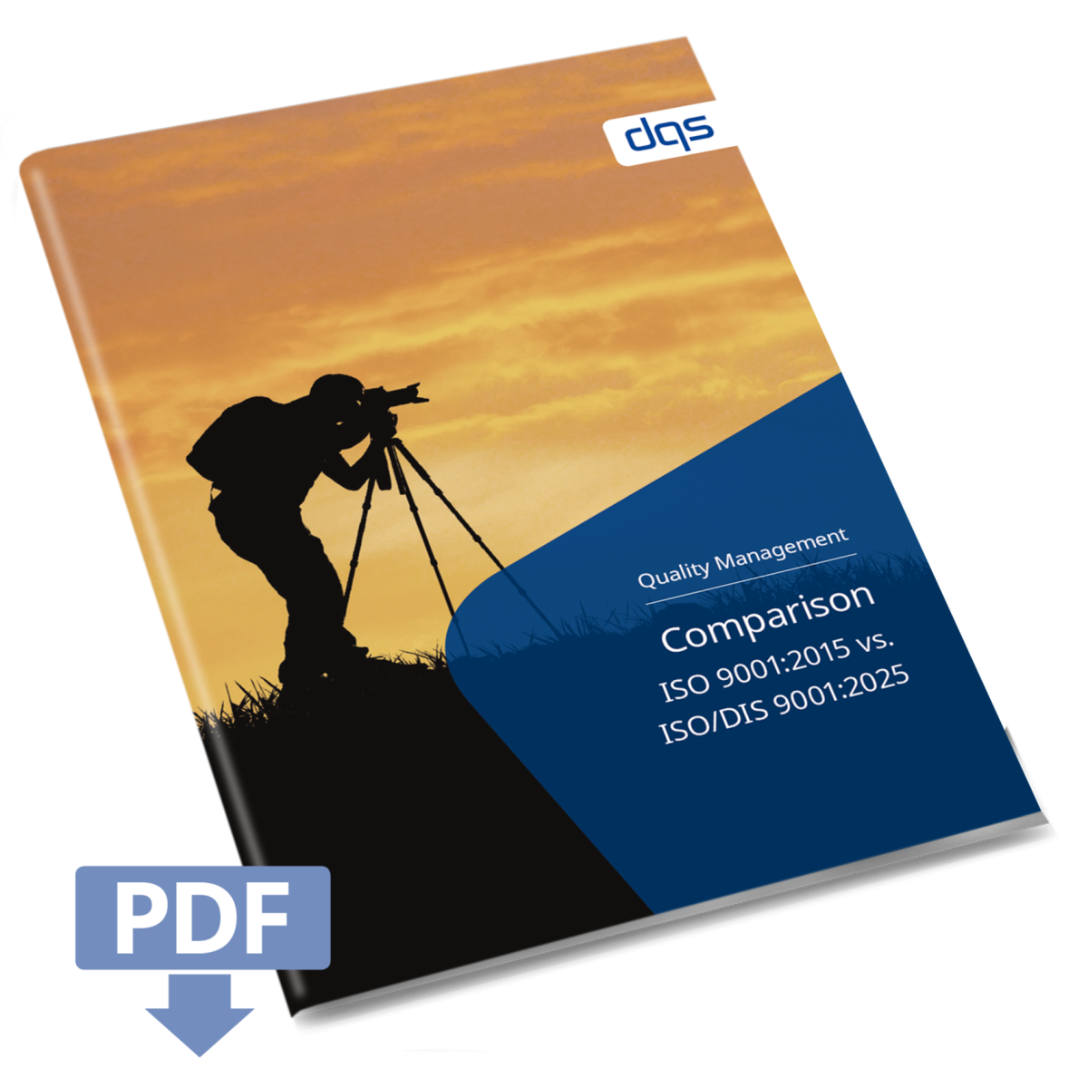 Cover image of the English whitepaper on quality management: Comparison ISO 9001:2015 vs DIN EN ISO 