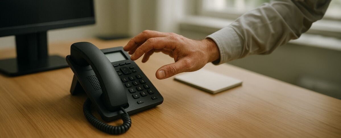 Telephone in an office buidling 