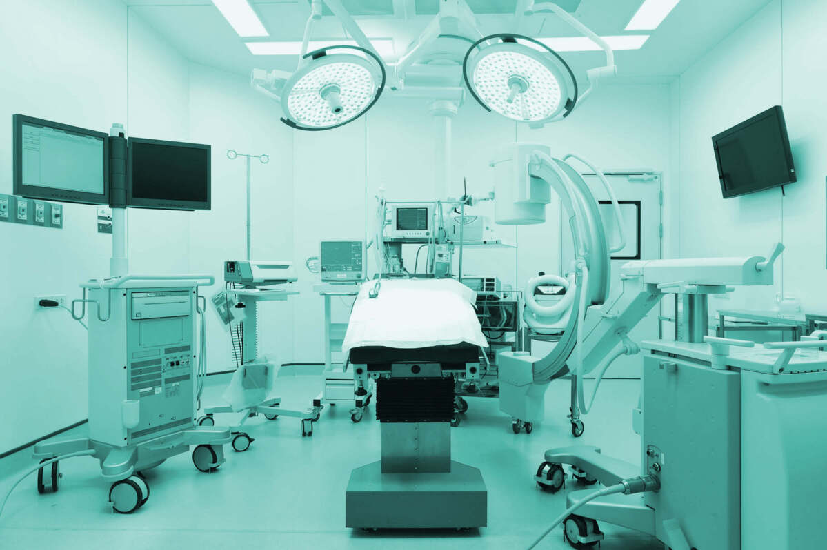 Inside an operating room