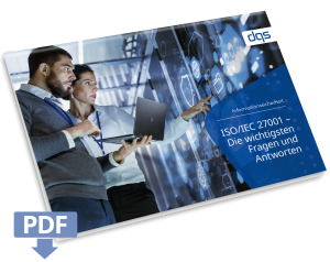 Cover sheet for white paper ISO/IEC 27001 - Fragen und Antworten - Deutsch
