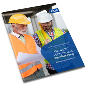 Cover sheet for German whitepaper ISO 45001 leadership with pdf 