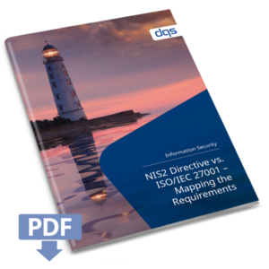 CTA cover for English whitepaper NIS2 Directive vs. ISO 27001 Mapping requirements