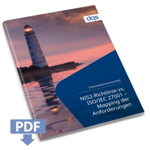 CTA cover for German whitepaper NIS2-Richtlinie vs. ISO 27001 Mapping of requirements
