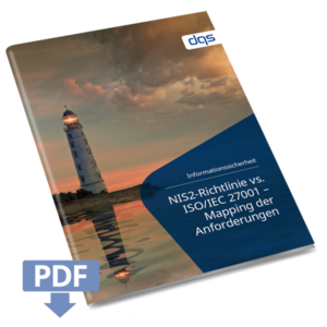 CTA cover for German whitepaper NIS2 vs. ISO/IEC 27001 Mapping of requirements 