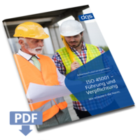 Cover sheet for German whitepaper ISO 45001 leadership with pdf 